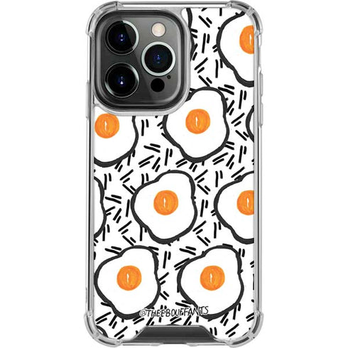 Bouffants and Broken Hearts Eggs iPhone 14 Pro Clear Case